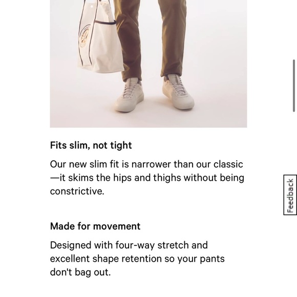 Lululemon green khaki ABC Slim Fit 5 Pocket Pants - 28W 30L - Picture 9 of 11